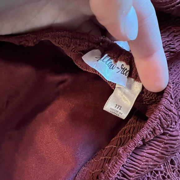 Maroon Crop Halter top - Picture 2 of 2